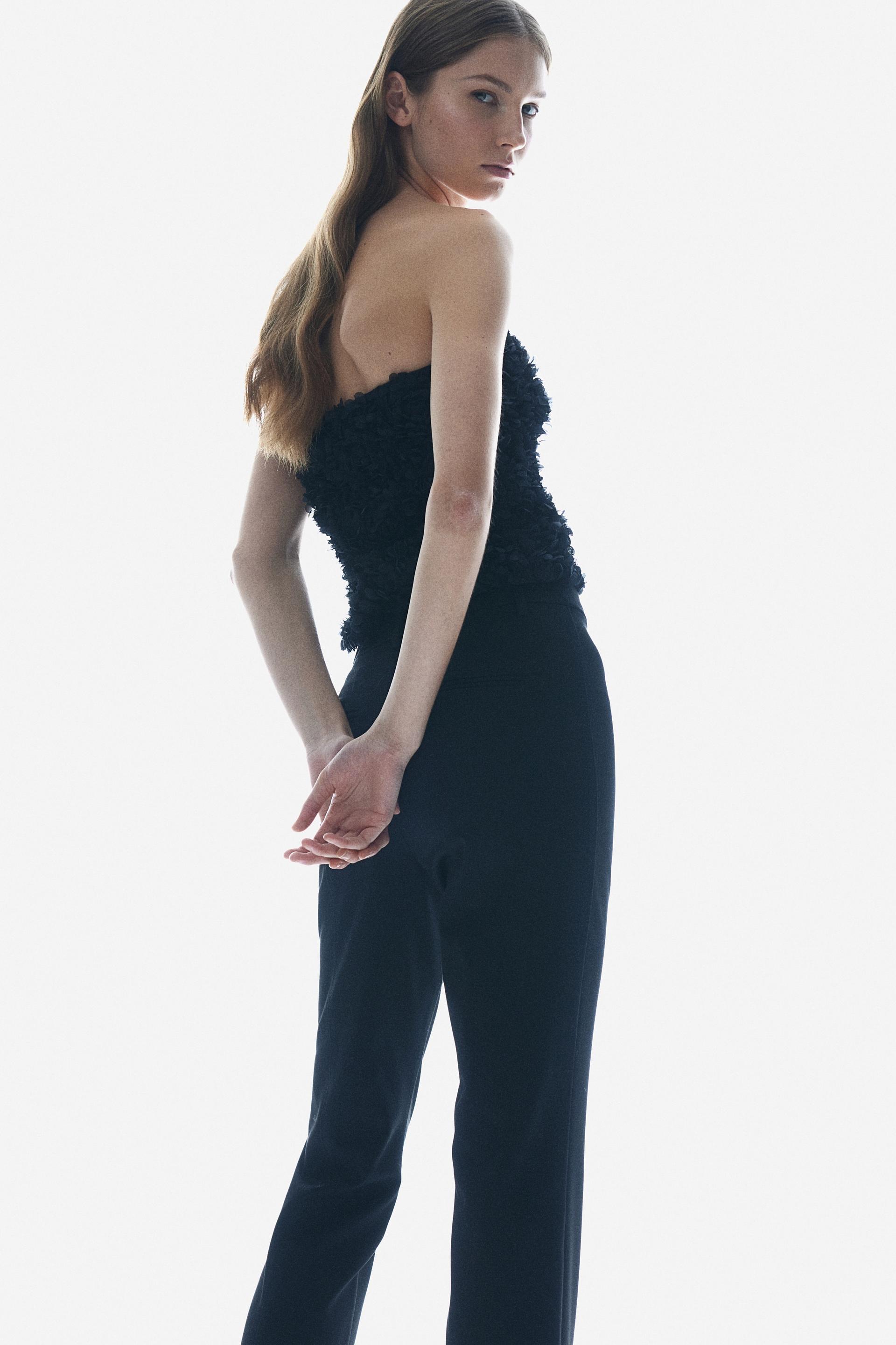 appliquéd bandeau top