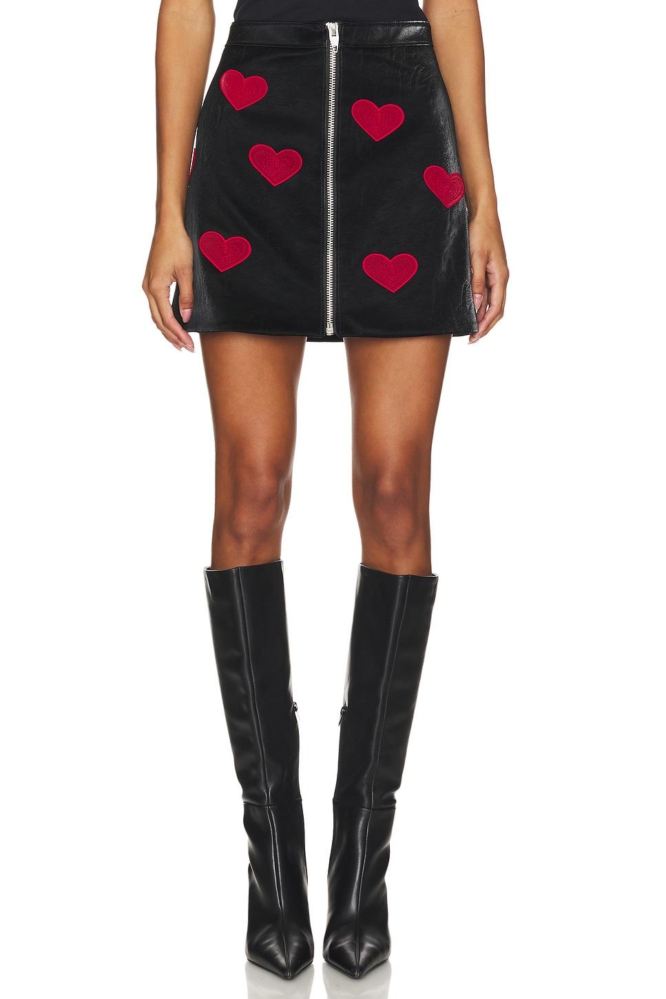 applique hearts palo skirt