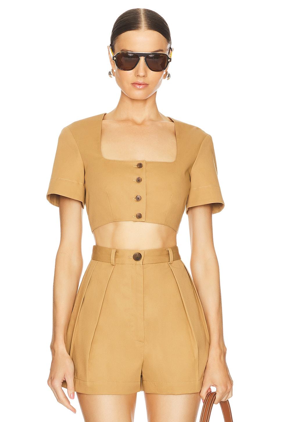 apron crop top