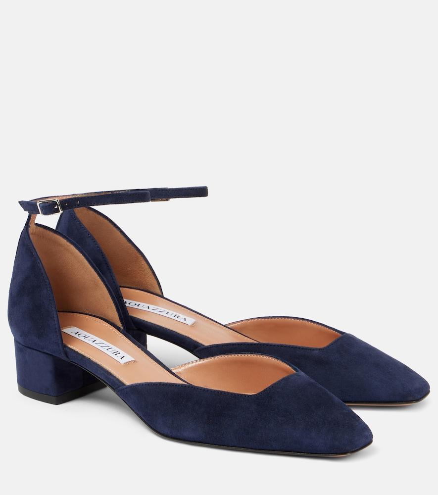 aquazzura asha 35 suede pumps