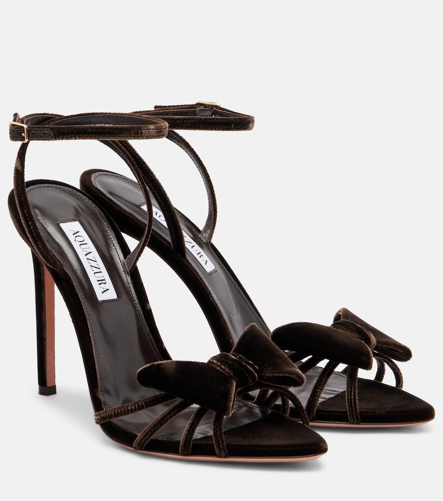 aquazzura black tie 105 bow