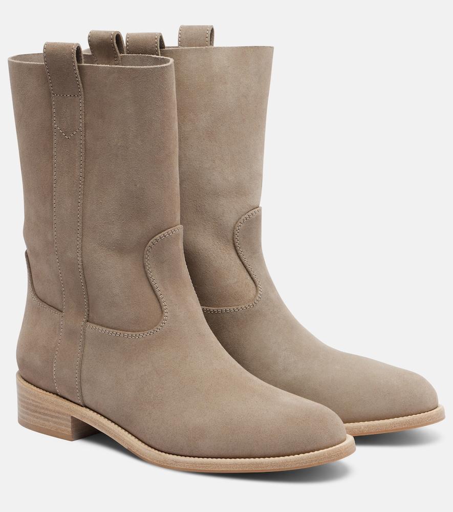 aquazzura cavalière suede ankle boots