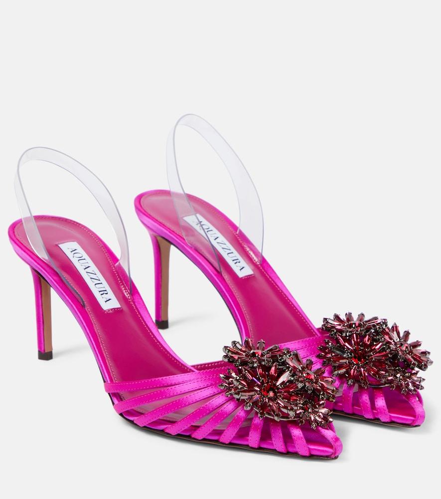 aquazzura crystal margarita slingback pumps