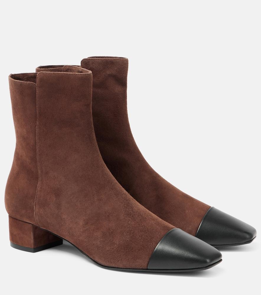 aquazzura french flirt 35 suede ankle boots