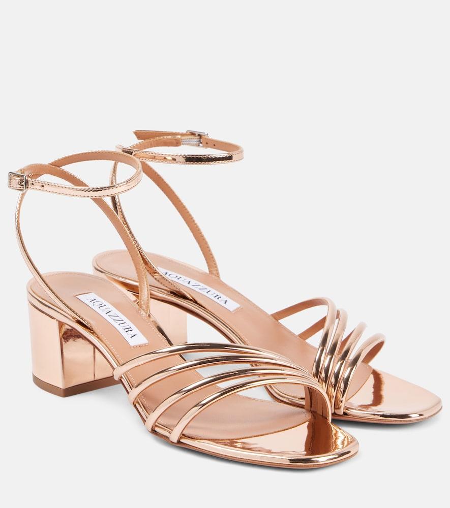 aquazzura latour 50 faux leather sandals