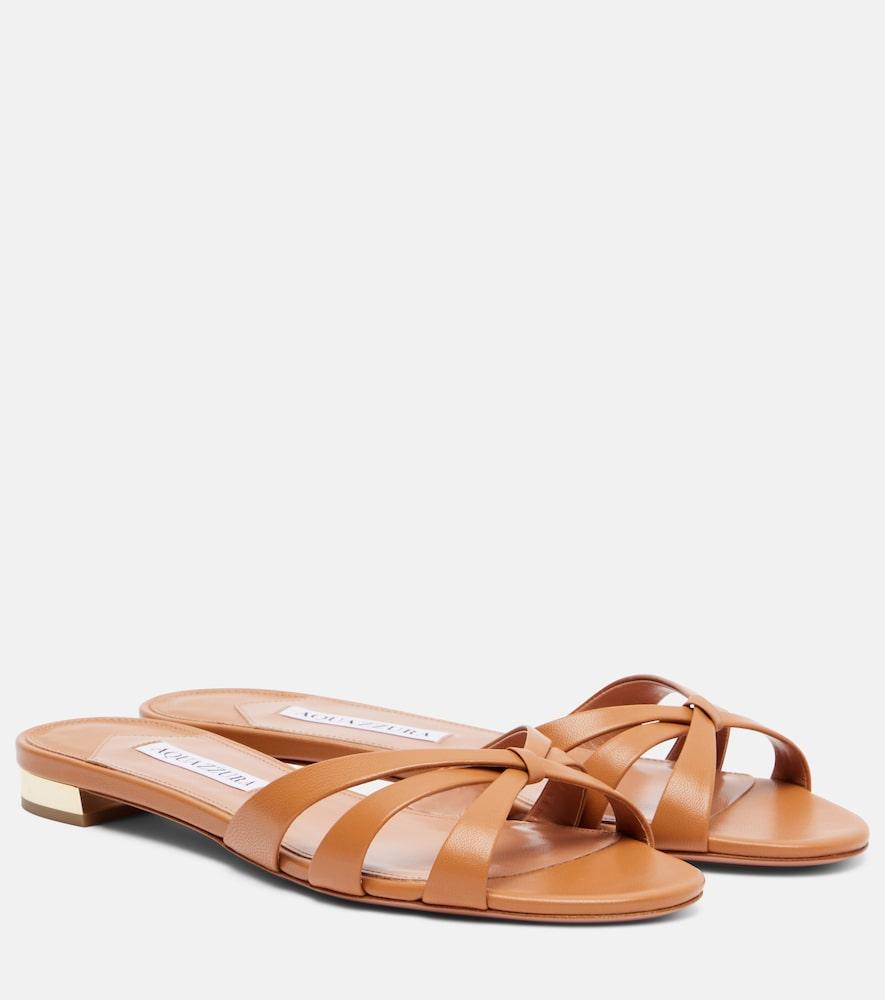 aquazzura leather sandals