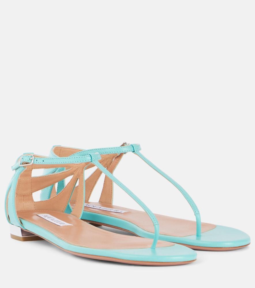aquazzura leather sandals