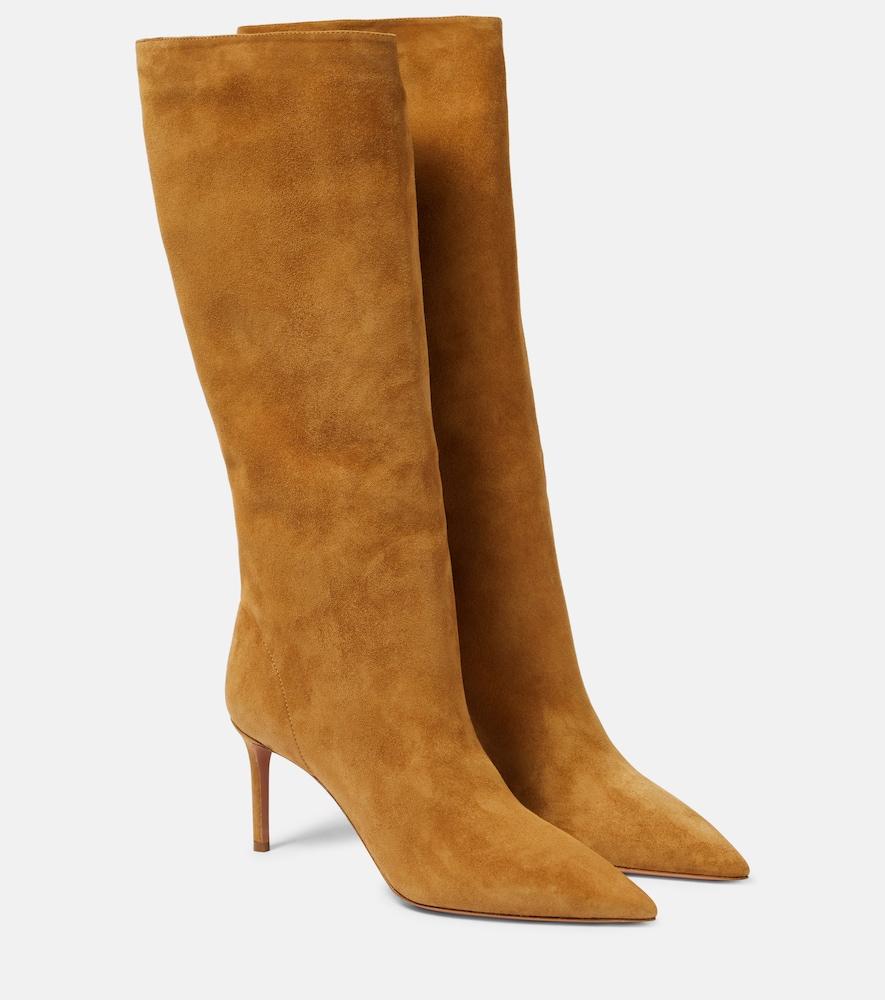 aquazzura matignon suede knee