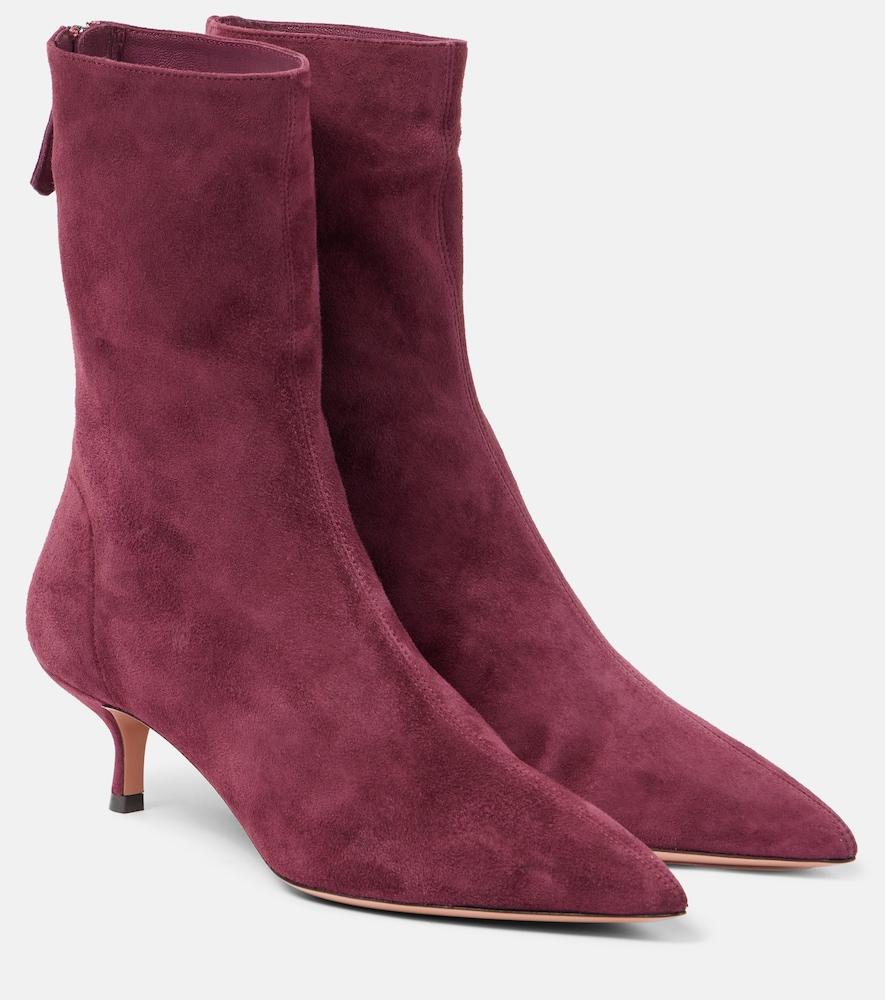 aquazzura montmartre suede ankle boots