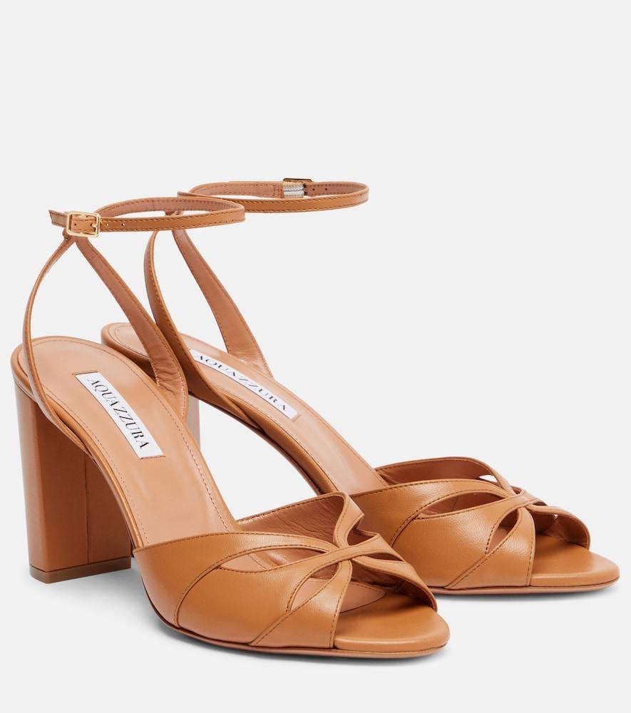 aquazzura moves leather sandals