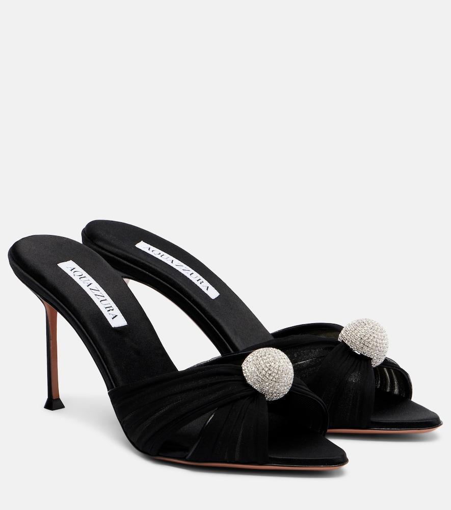 aquazzura mystery 85 embellished leather