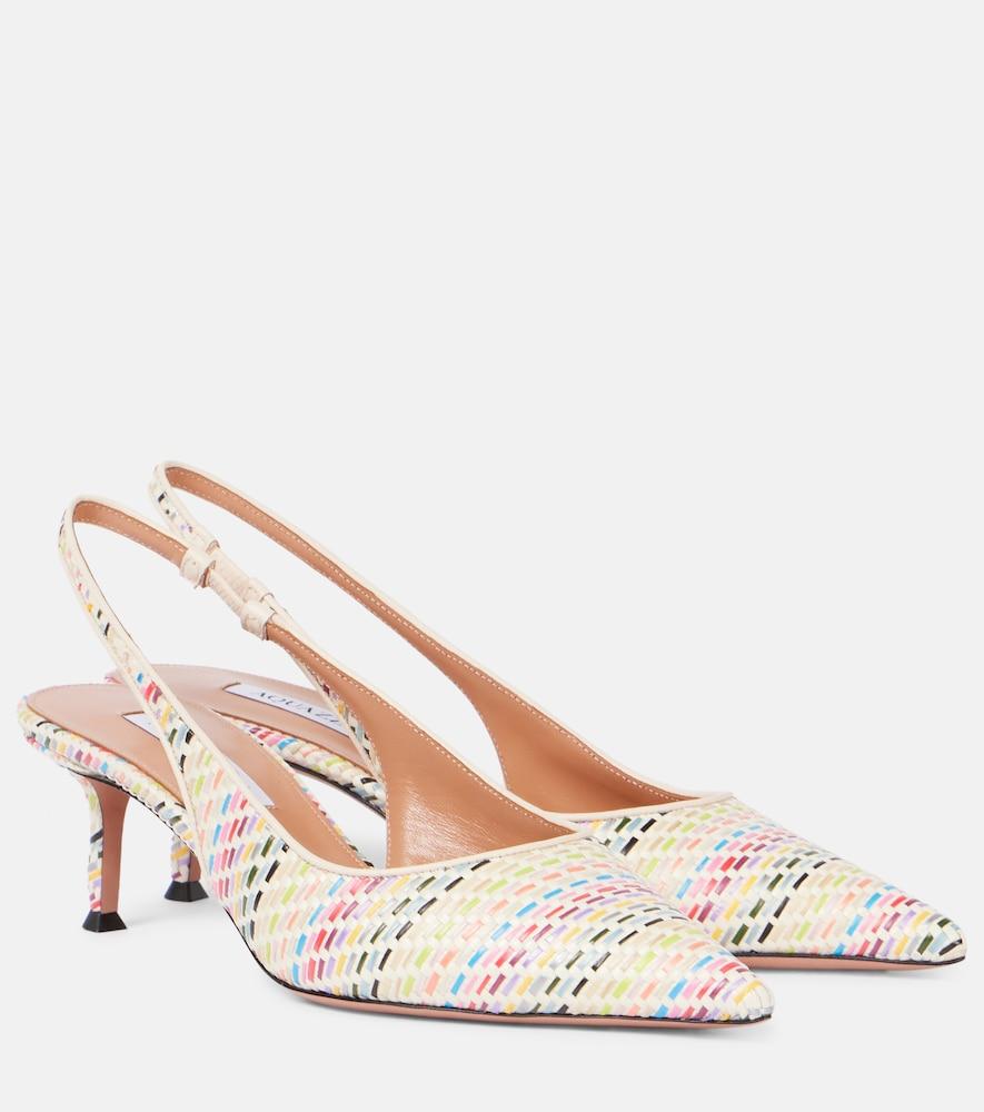 aquazzura new purist sling 50 slingback pumps