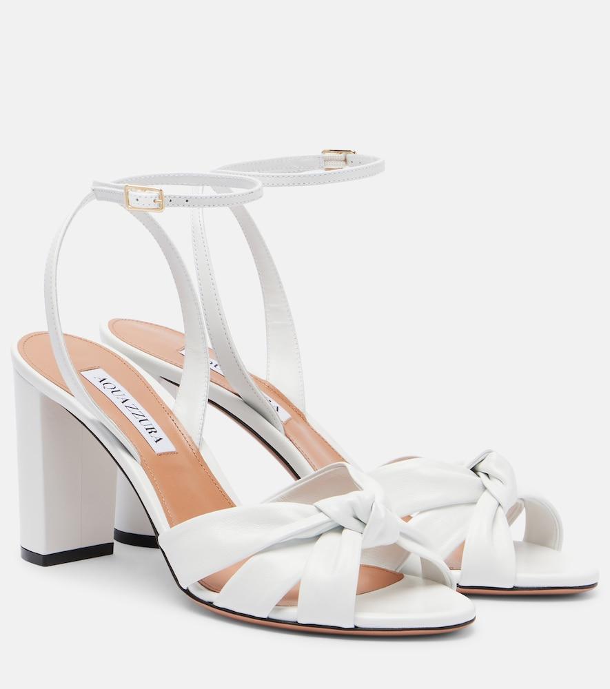 aquazzura nina leather sandals