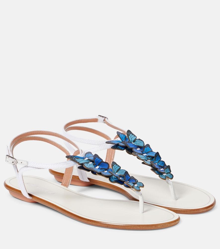 aquazzura papillon leather