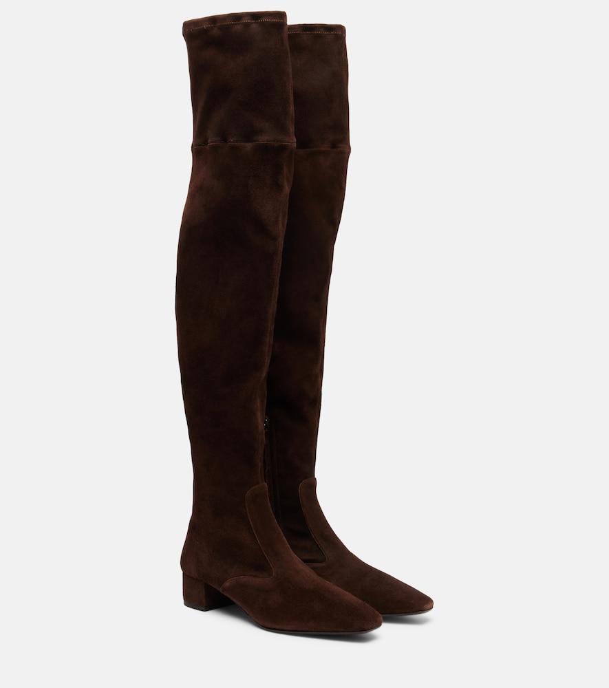 aquazzura remi 35 suede over