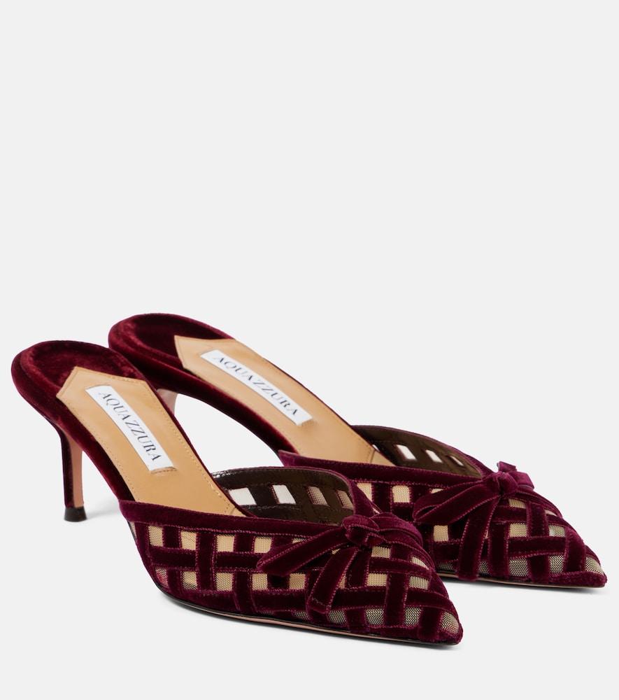 aquazzura romance 65 velvet mules