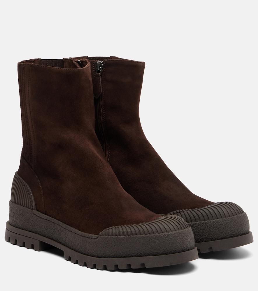 aquazzura rugged suede ankle boots