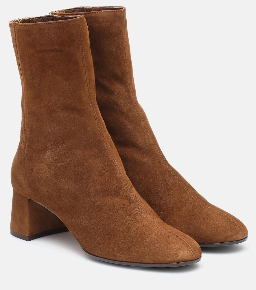 aquazzura saint honoré 50 suede ankle boots