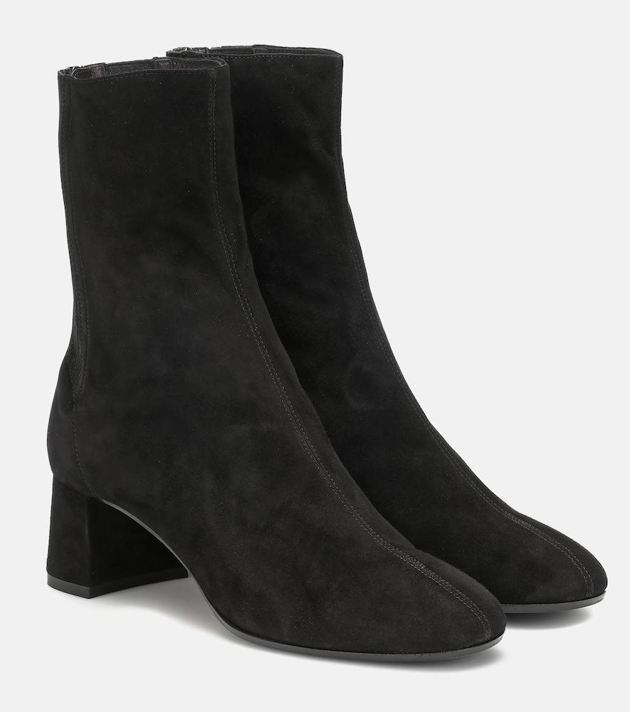 aquazzura saint honore 50 suede ankle boots