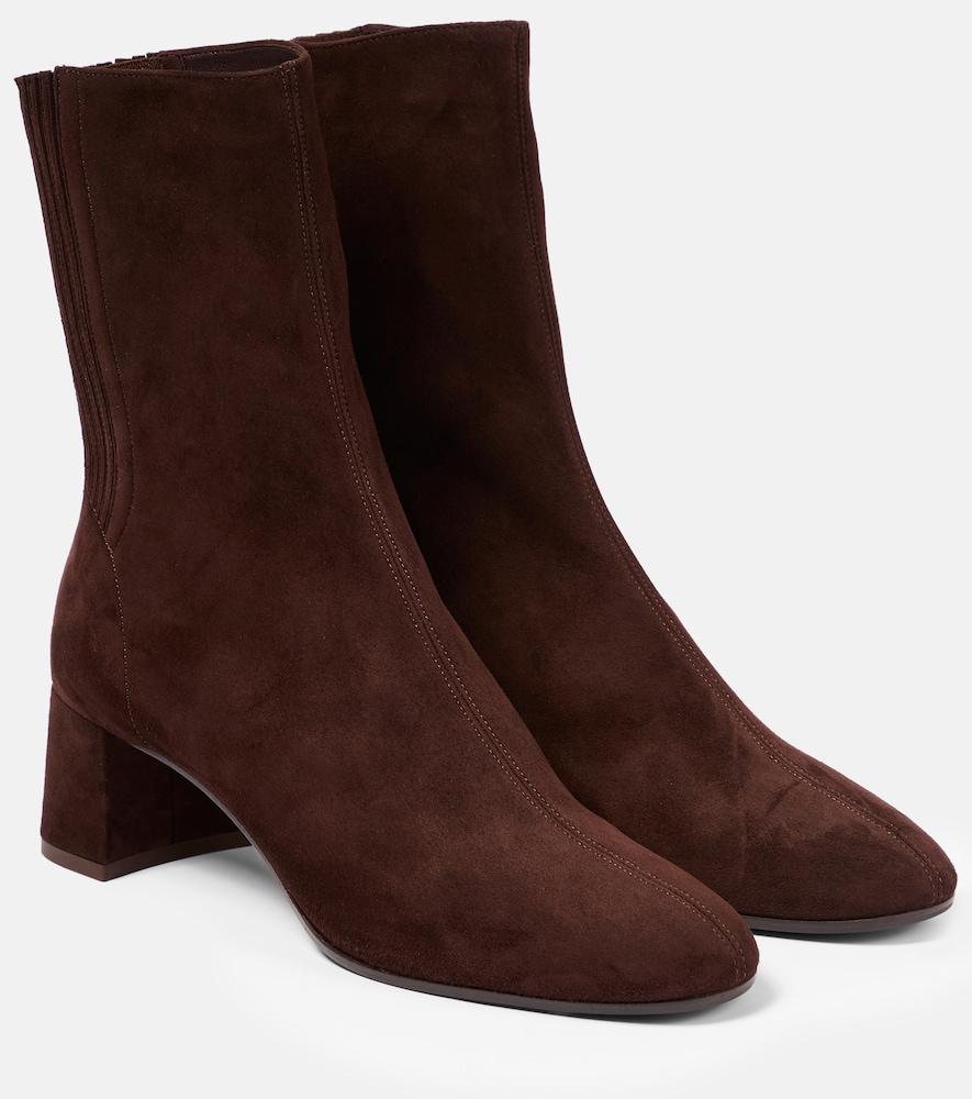 aquazzura saint honore suede ankle boots
