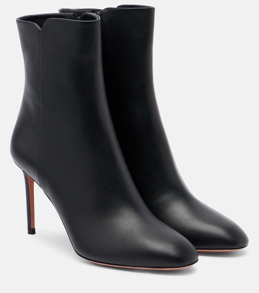 aquazzura sellier 85 leather ankle boots