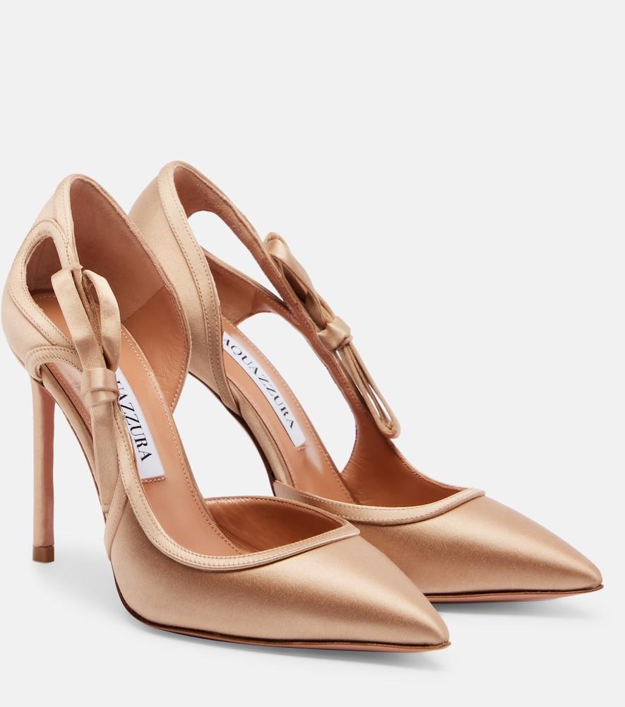 aquazzura soave 105 bow