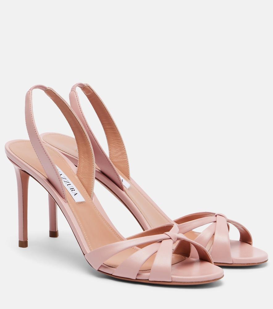 aquazzura tati leather sandals