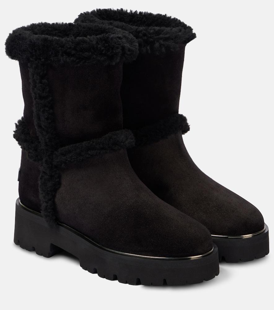aquazzura teddi shearling