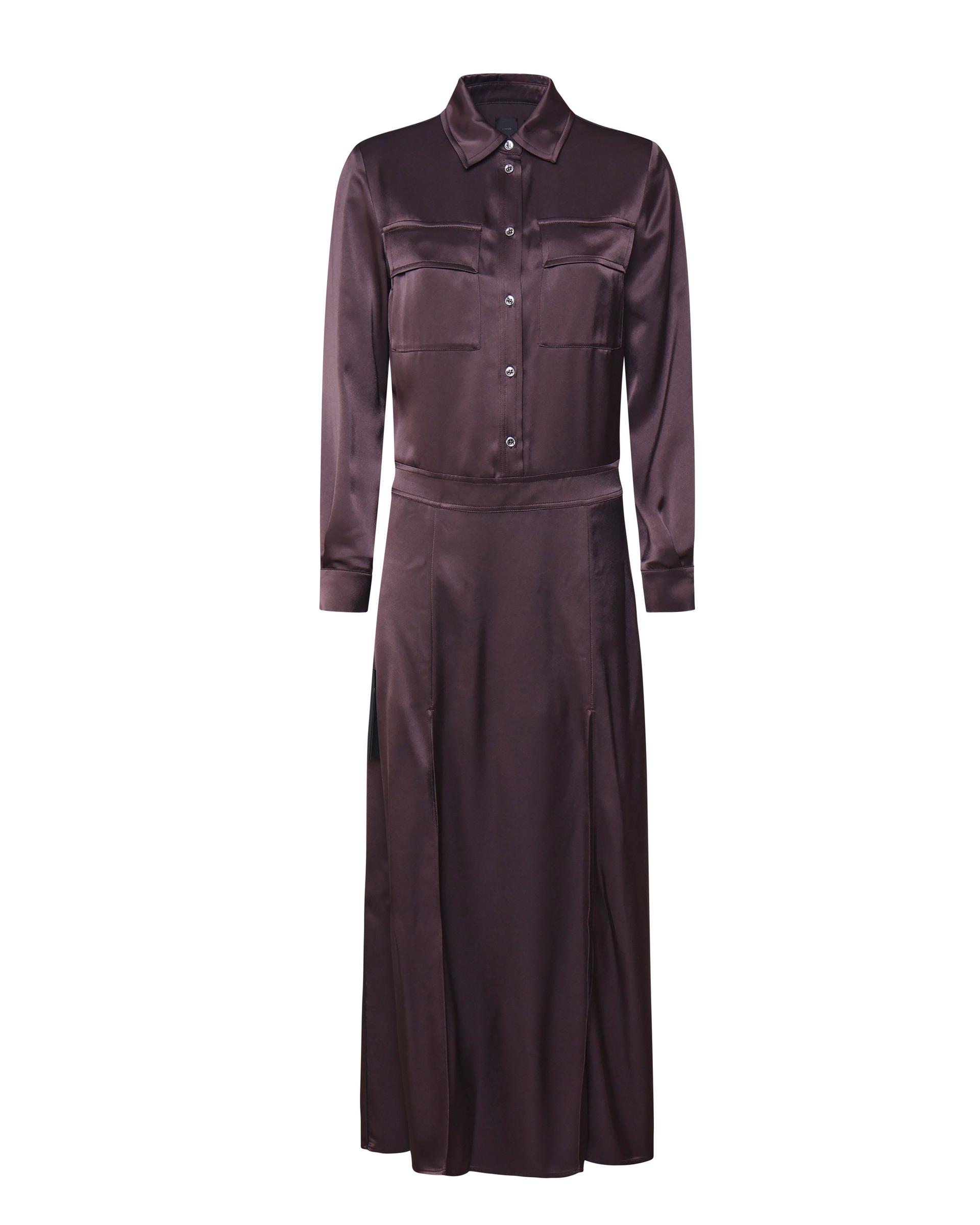 aquilone shirt dress in satin