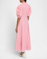 arabella puff-sleeve linen dress