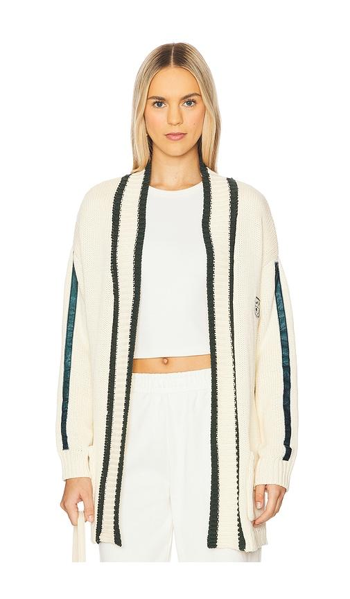 araminta james club cardigan in cream.