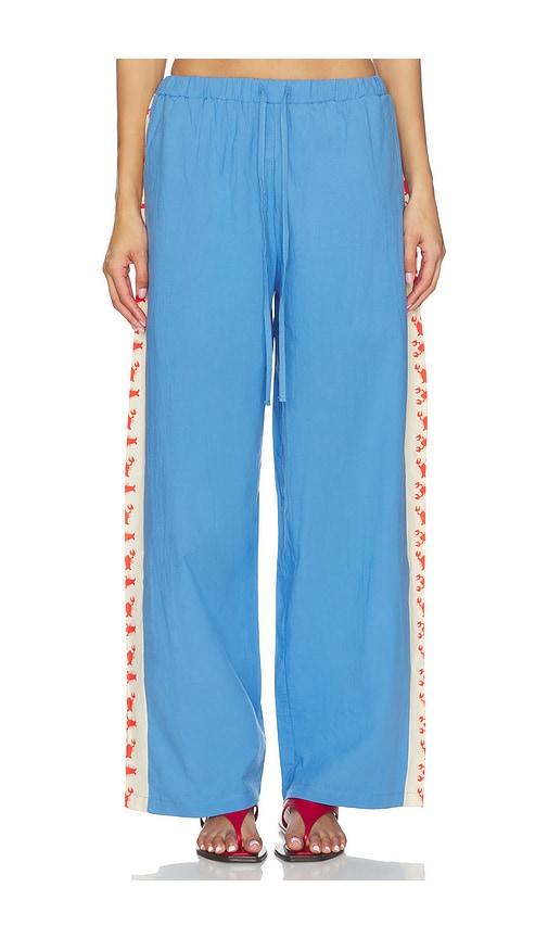araminta james lobster pant in blue.