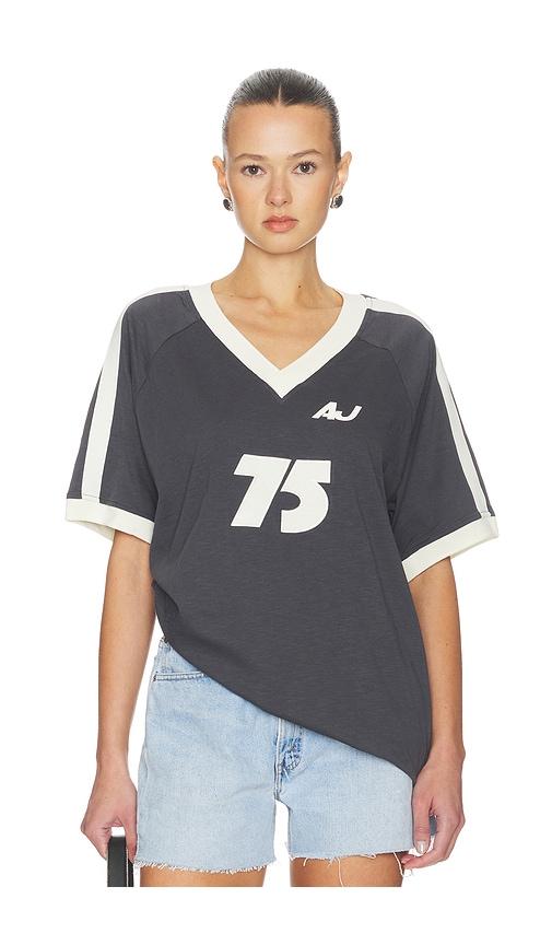 araminta james motor slub tee in grey.