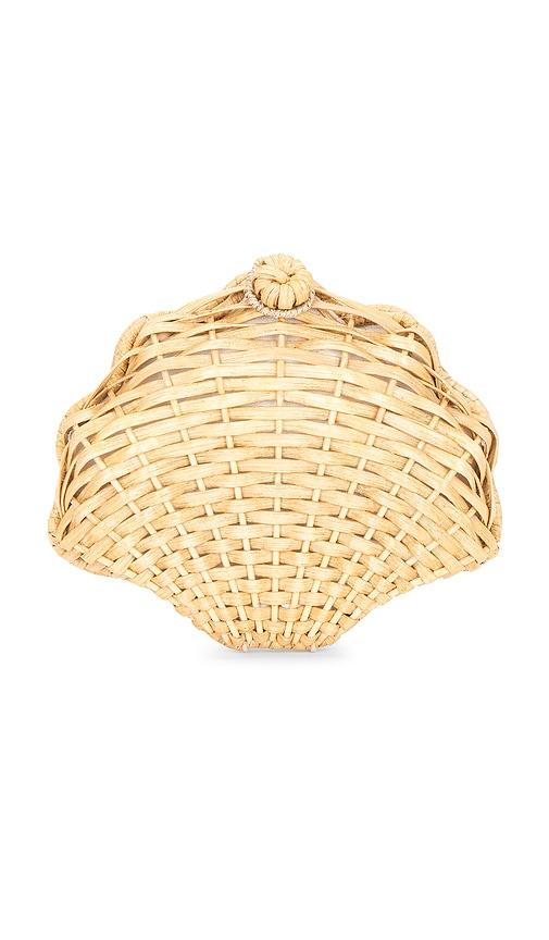 aranaz oskola wicker clutch in neutral.