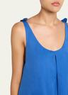 aras sleeveless knotted backless maxi dress