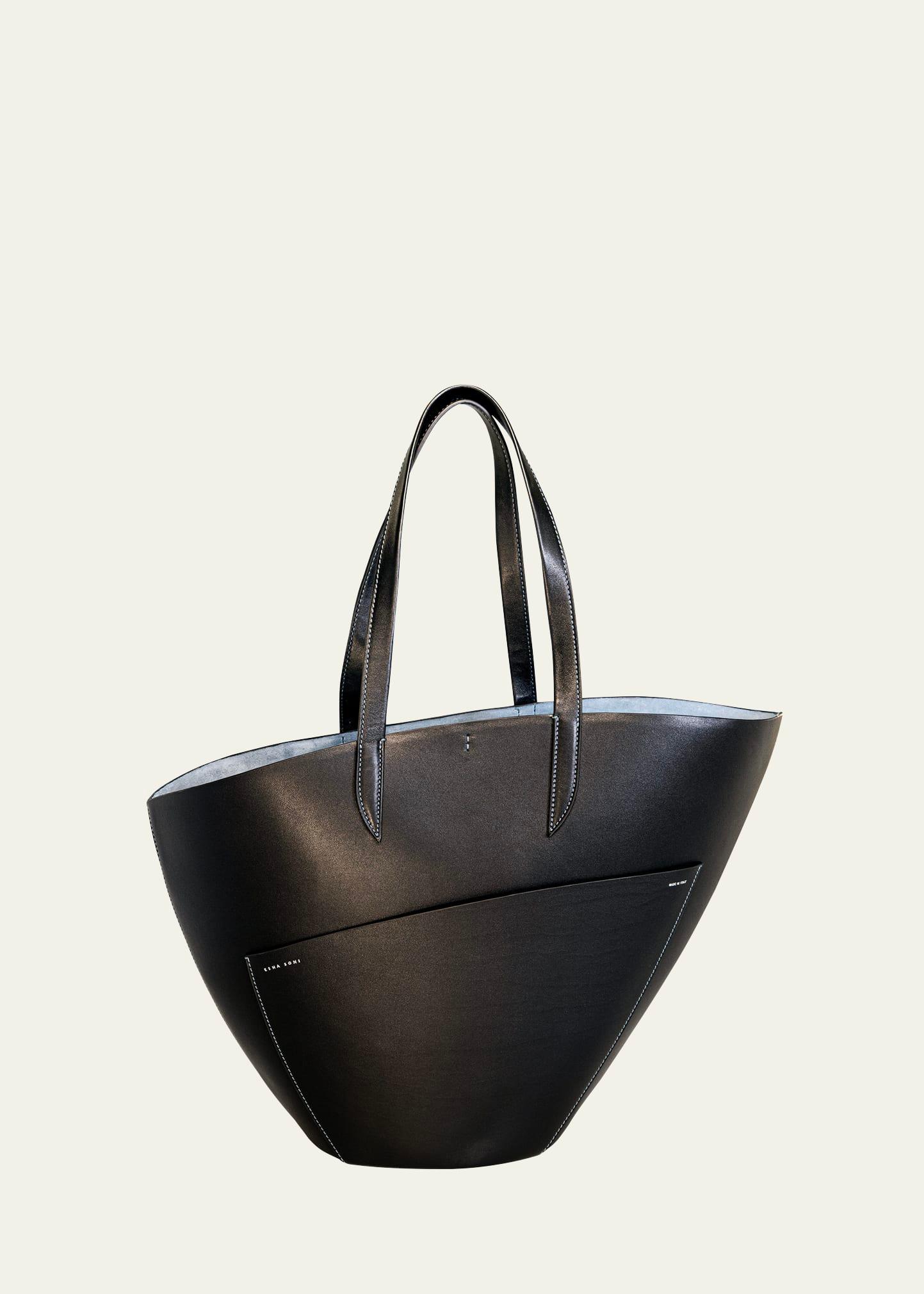 arc large leather tote bag