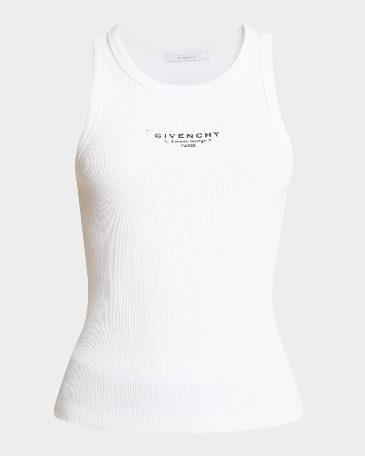 archive logo stamp print tank top