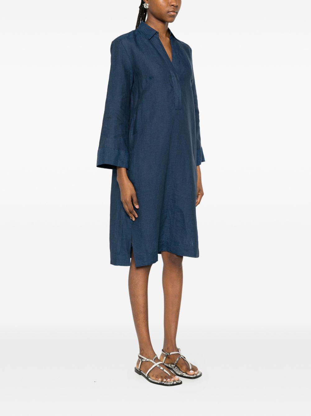 archivio '67 archivio 67 dresses blue linen/flax - women