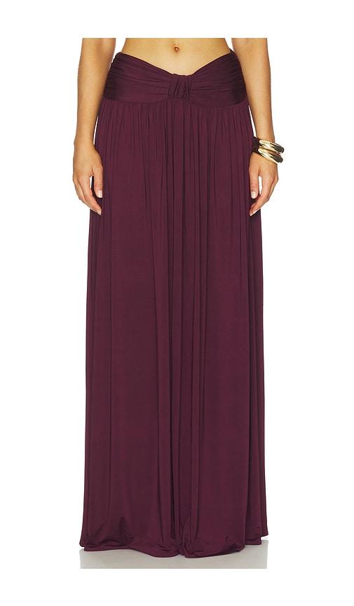arcina ori alessia skirt in burgundy.