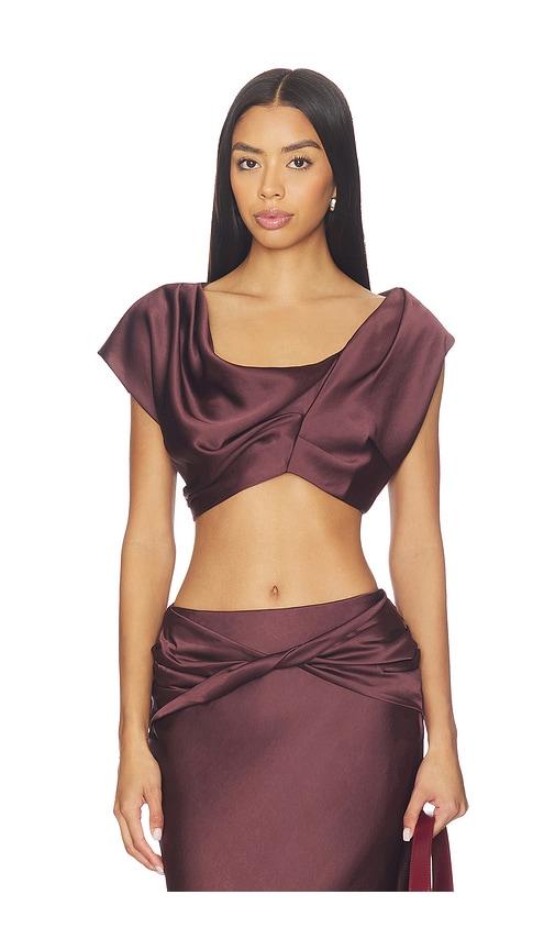 arcina ori andi top in brown.