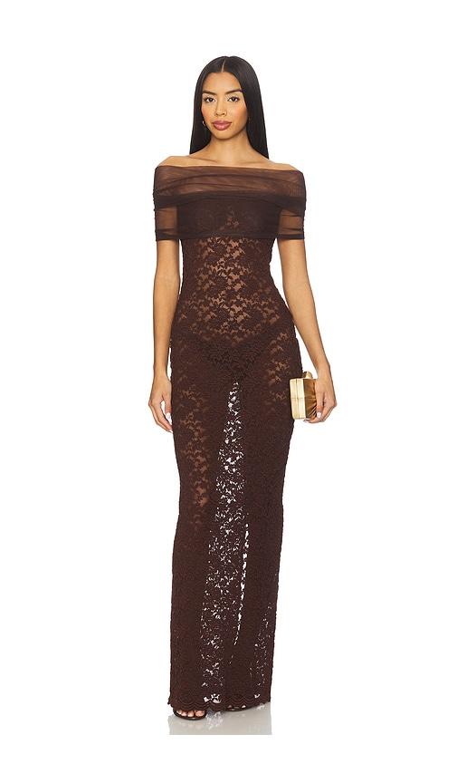 arcina ori milana dress in brown.