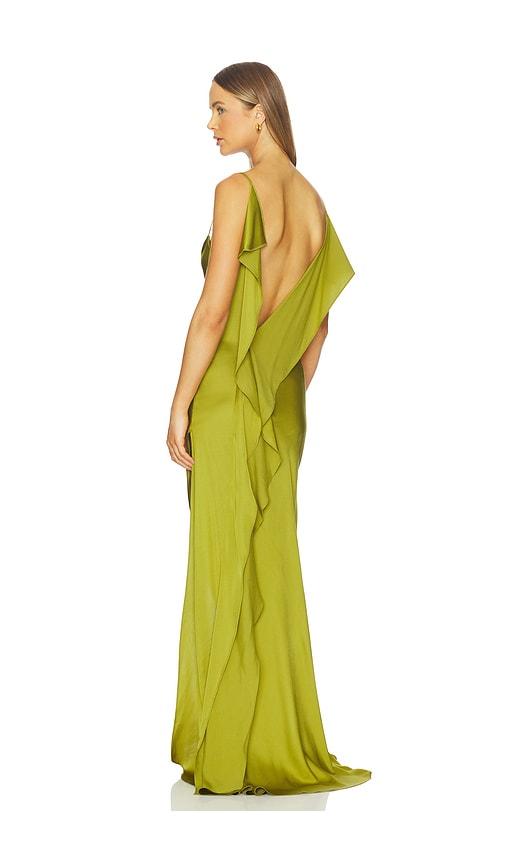 arcina ori odessa dress in green.