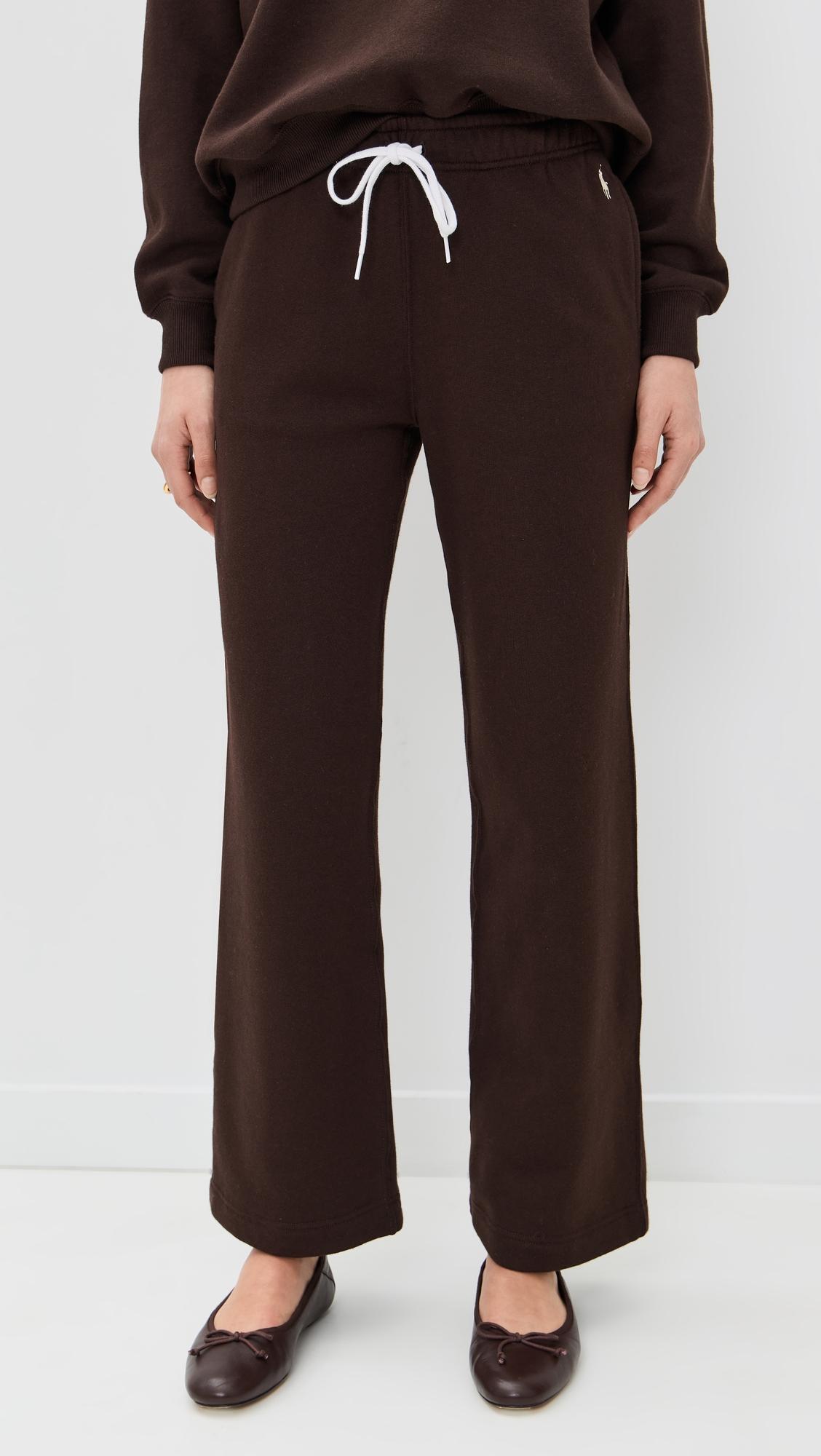 arctic fleece knit ankle open bottom sweatpants