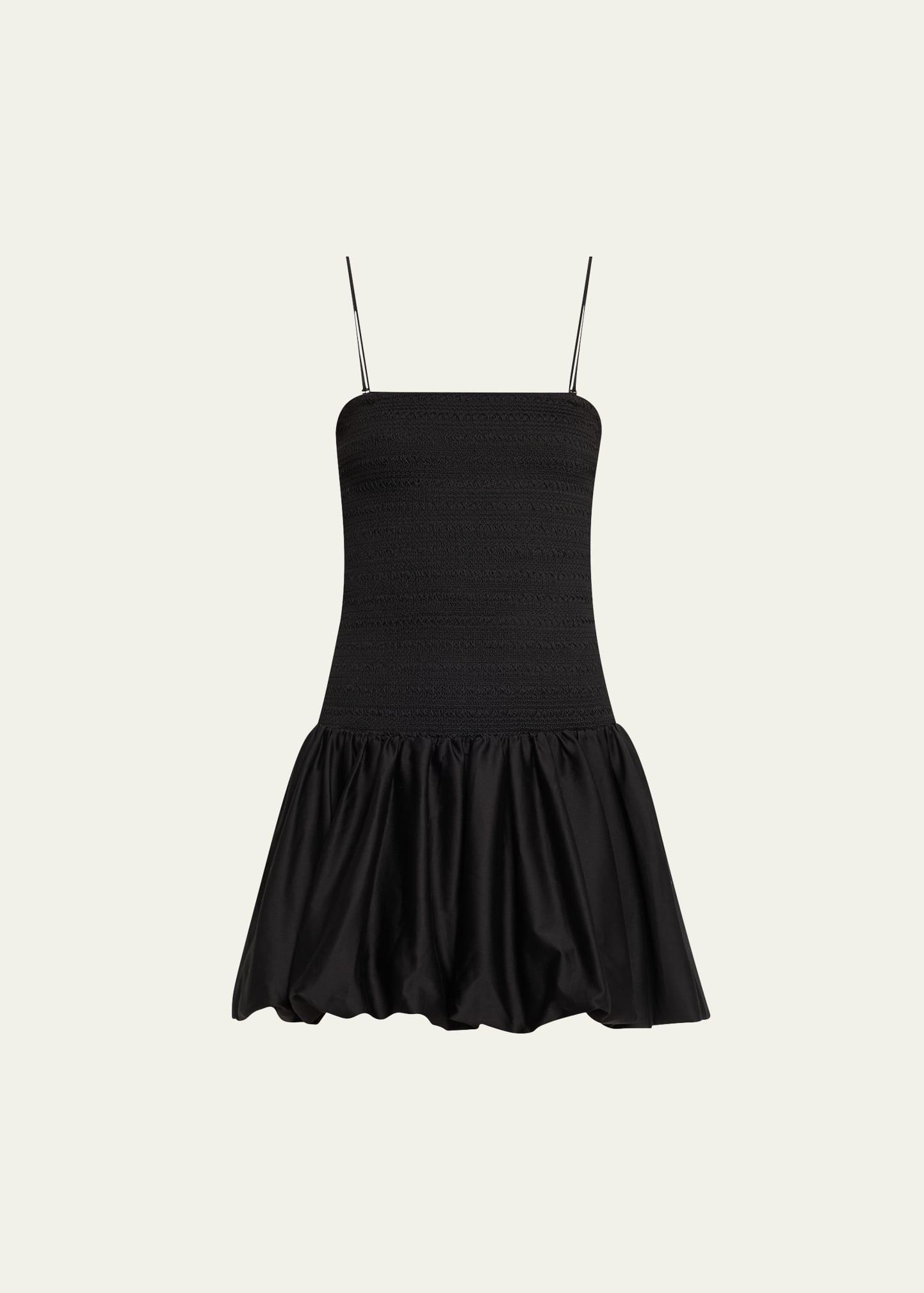 arden drop-waist bubble mini dress