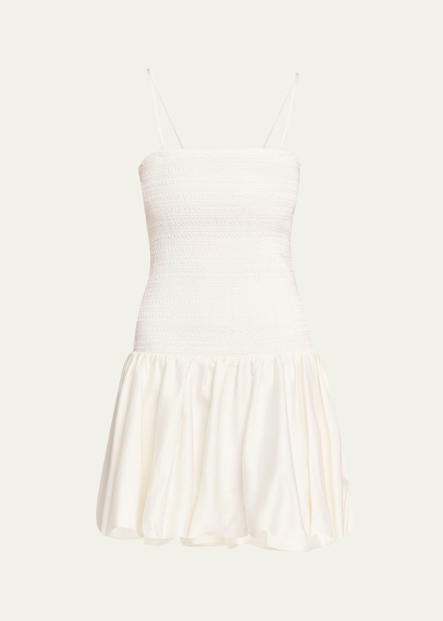 arden drop-waist bubble mini dress
