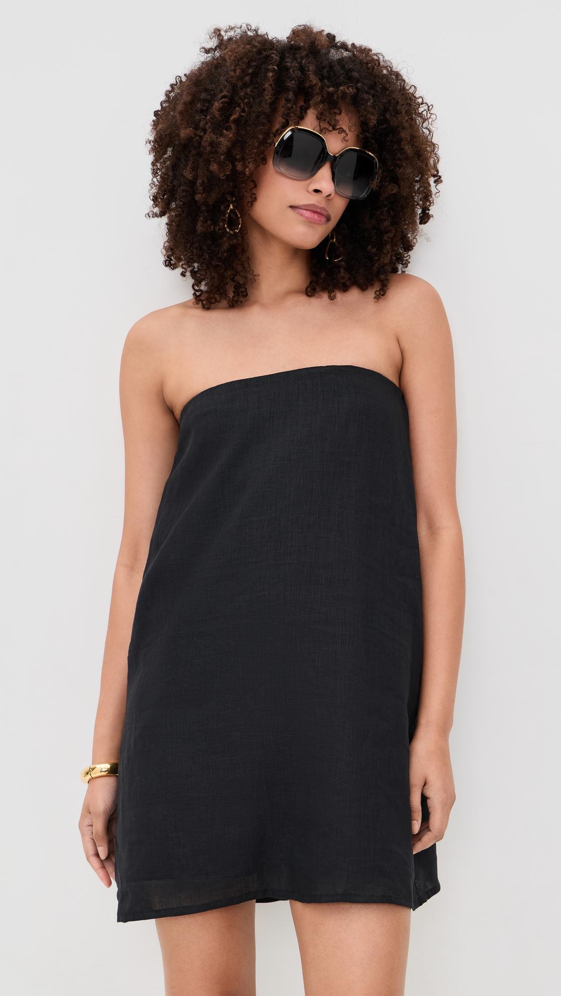arden linen mini dress