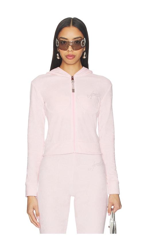 area bitchy track jacket in pink.