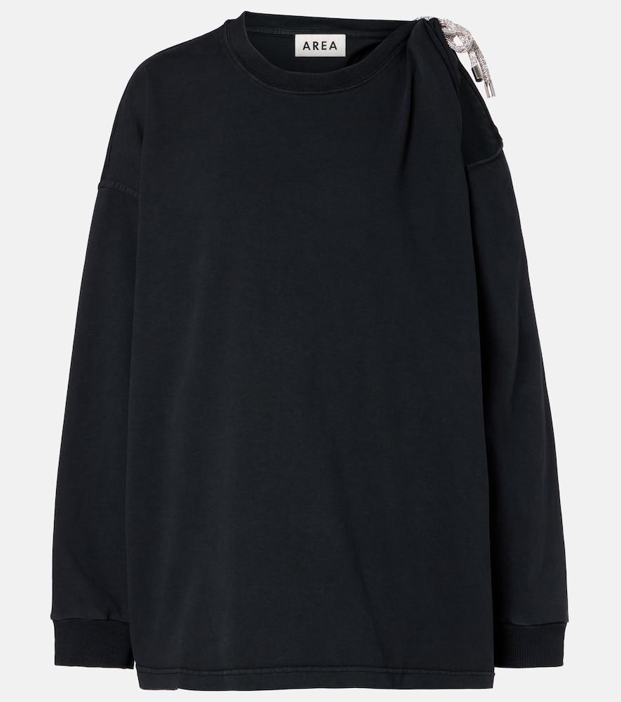 area embellished cotton jersey t-shirt