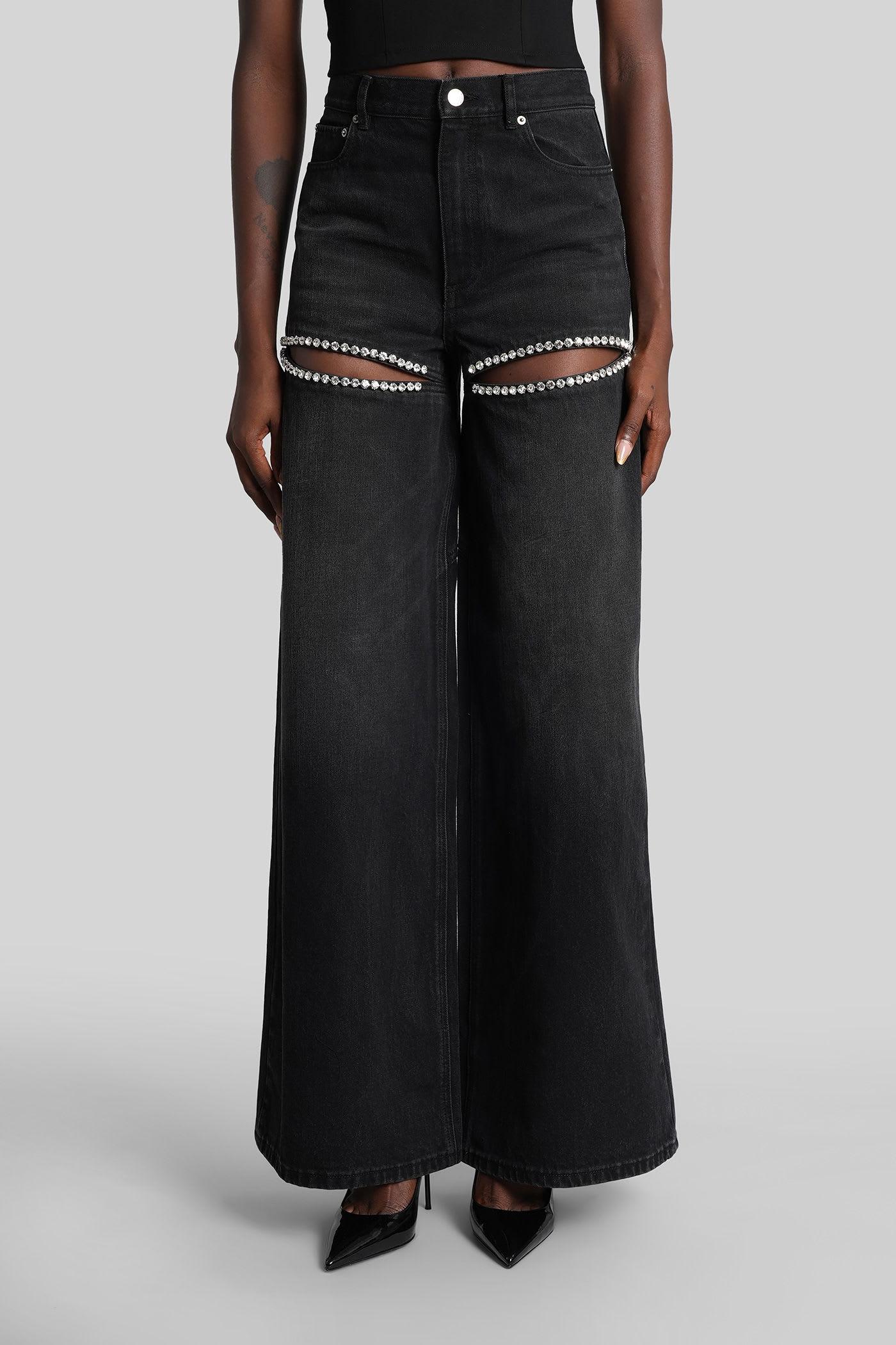 area jeans in black denim