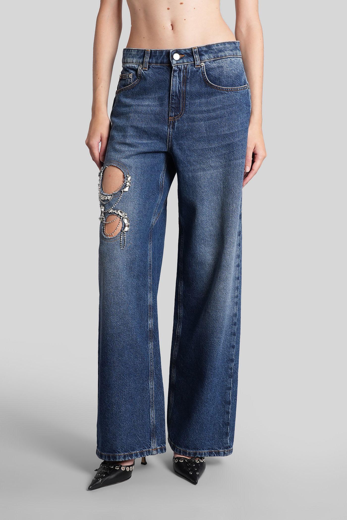 area jeans in blue cotton